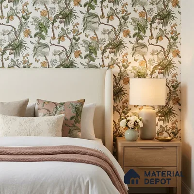 170-33 | 9.6 Meter x 20.87 Inches Florals Look Wallpaper - 54.77 Sq. Ft. | Minimum 15% wastage during installation