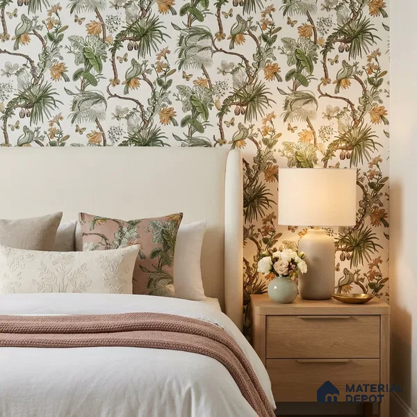 170-33 | 9.6 Meter x 20.87 Inches Florals Look Wallpaper - 54.77 Sq. Ft. | Minimum 15% wastage during installation