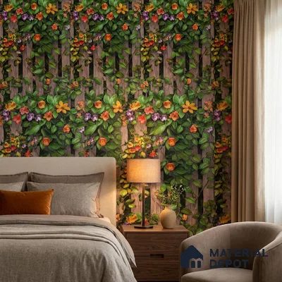 170-50 | 9.6 Meter x 20.87 Inches Florals Look Wallpaper - 54.77 Sq. Ft. | Minimum 15% wastage during installation