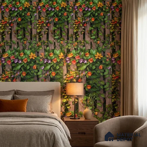 170-50 | 9.6 Meter x 20.87 Inches Florals Look Wallpaper - 54.77 Sq. Ft. | Minimum 15% wastage during installation