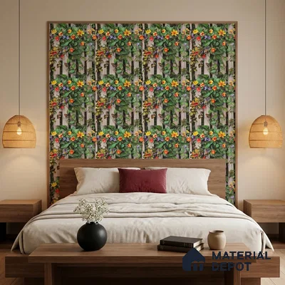 170-51 | 9.6 Meter x 20.87 Inches Florals Look Wallpaper - 54.77 Sq. Ft. | Minimum 15% wastage during installation
