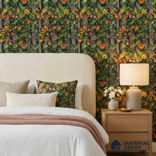 170-52 | 9.6 Meter x 20.87 Inches Florals Look Wallpaper - 54.77 Sq. Ft. | Minimum 15% wastage during installation