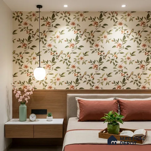 88655-3 | 5 Meter x 42 Inches Florals Look Wallpaper - 57 Sq. Ft. | Minimum 15% wastage during installation