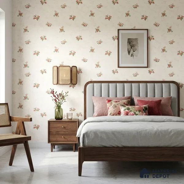 88653-1 | 5 Meter x 42 Inches Florals Look Wallpaper - 57 Sq. Ft. | Minimum 15% wastage during installation