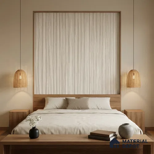 81382-4 | Grey Vertical Linen Patterned Wallpaper - 5 Meter x 42 Inches, 57 Sq. Ft. (Min. 15% Wastage)
