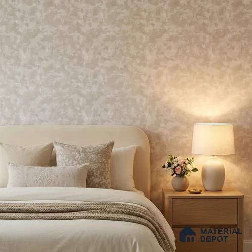 81377-3 | White Crackle Plaster Patterned Wallpaper - 5 Meter x 42 Inches, 57 Sq. Ft. (Min. 15% Wastage)