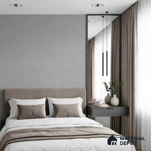 488-6 | 5 Meter x 42 Inches Fabric Look Wallpaper - 57.43 Sq. Ft. | Minimum 10% wastage during installation