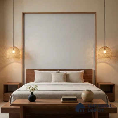 485-8 | Greige Grid Weave Textured Wallpaper - 5 Meter x 42 Inches, 57.43 Sq. Ft. (Min. 15% Wastage)