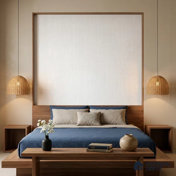 490-3 | 5 Meter x 42 Inches Fabric Look Wallpaper - 57.43 Sq. Ft. | Minimum 10% wastage during installation