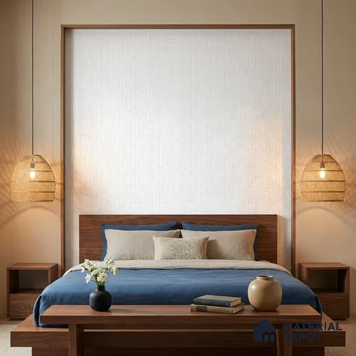 490-4 | 5 Meter x 42 Inches Fabric Look Wallpaper - 57.43 Sq. Ft. | Minimum 10% wastage during installation
