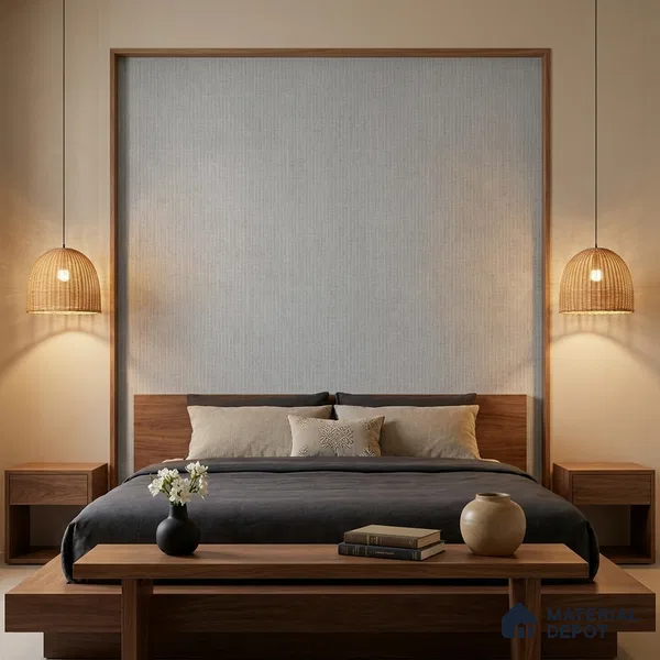 490-5 | 5 Meter x 42 Inches Fabric Look Wallpaper - 57.43 Sq. Ft. | Minimum 10% wastage during installation