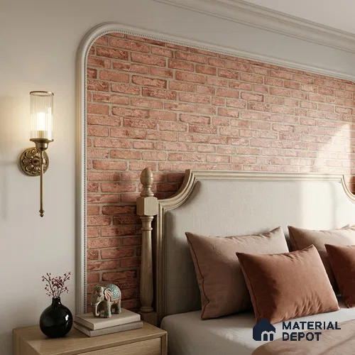497-4 | 5 Meter x 42 Inches Brick Look Wallpaper - 57.43 Sq. Ft. | Minimum 15% wastage during installation