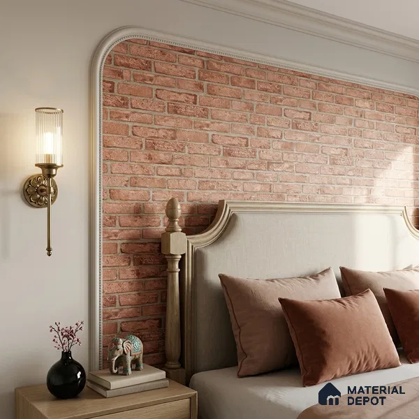 497-4 | 5 Meter x 42 Inches Brick Look Wallpaper - 57.43 Sq. Ft. | Minimum 15% wastage during installation
