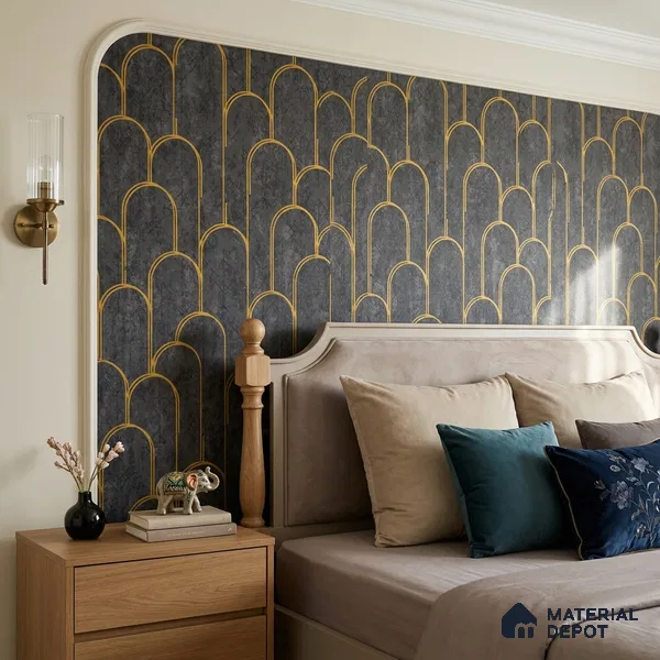 1157 | 10 Meter x 21 Inches Patterned Look Wallpaper - 57.37 Sq. Ft. | Minimum 15% wastage during installation