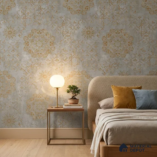 1160 | 10 Meter x 21 Inches Patterned Look Wallpaper - 57.37 Sq. Ft. | Minimum 15% wastage during installation