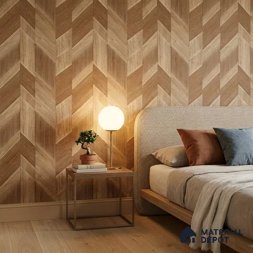 1163 | 10 Meter x 21 Inches Patterned Look Wallpaper - 57.37 Sq. Ft. | Minimum 15% wastage during installation
