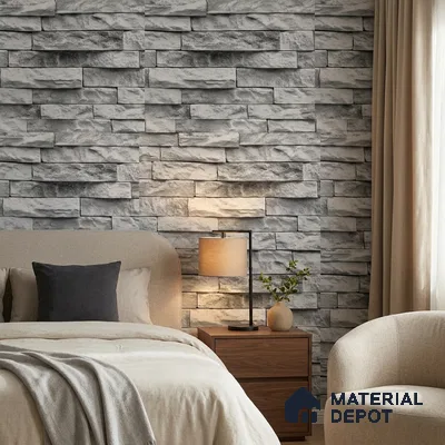 WP-1405 | 9.5 Meter x 21 Inches Stone Look Wallpaper - 54 Sq. Ft.  | Minimum 15% wastage during installation