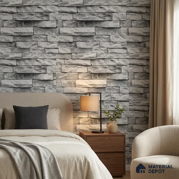 WP-1405 | 9.5 Meter x 21 Inches Stone Look Wallpaper - 54 Sq. Ft. | Minimum 15% wastage during installation