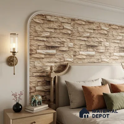 WP-1407 | 9.5 Meter x 21 Inches Stone Look Wallpaper - 54 Sq. Ft.  | Minimum 15% wastage during installation