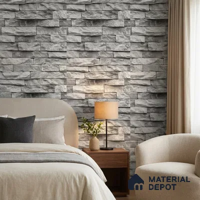 WP-1406 | 9.5 Meter x 21 Inches Stone Look Wallpaper - 54 Sq. Ft. | Minimum 15% wastage during installation
