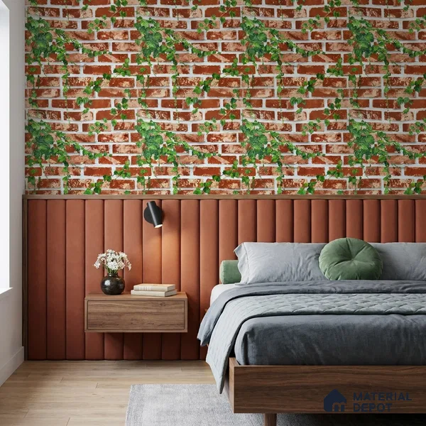 WP-1429 | 9.5 Meter x 21 Inches Brick Look Wallpaper - 54 Sq. Ft.  | Minimum 15% wastage during installation