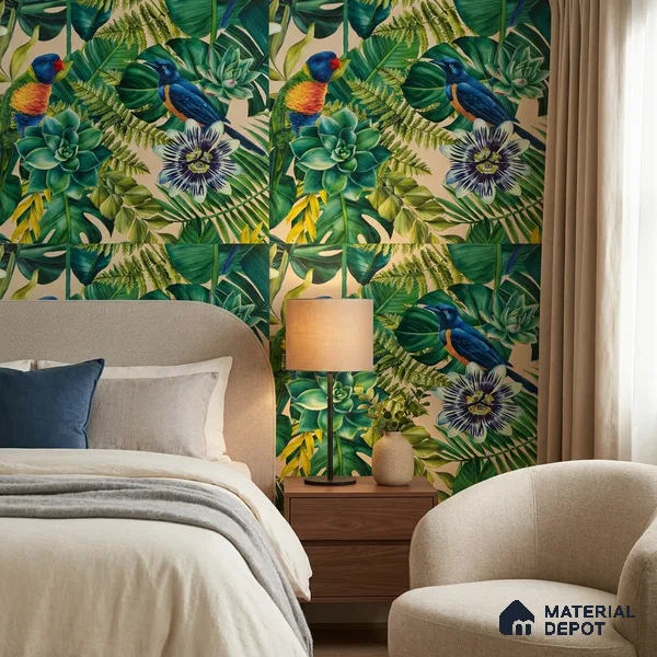 WP-1401 | 9.5 Meter x 21 Inches Florals Look Wallpaper - 54 Sq. Ft. | Minimum 15% wastage during installation