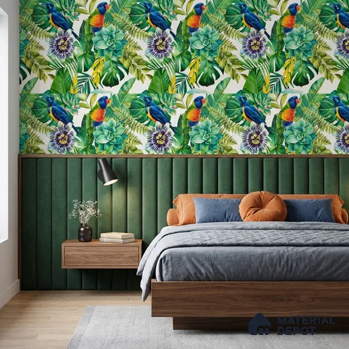 WP-1400 | 9.5 Meter x 21 Inches Florals Look Wallpaper - 54 Sq. Ft. | Minimum 15% wastage during installation