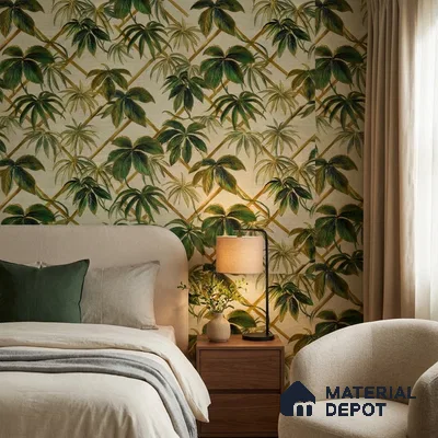 WP-1410 | 9.5 Meter x 21 Inches Tropical Look Wallpaper - 54 Sq. Ft.  | Minimum 15% wastage during installation