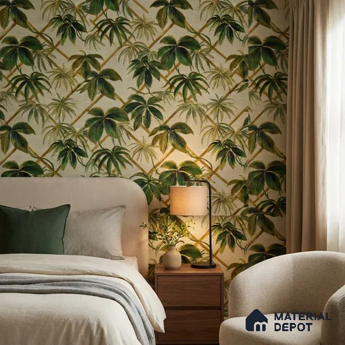 WP-1410 | 9.5 Meter x 21 Inches Tropical Look Wallpaper - 54 Sq. Ft. | Minimum 15% wastage during installation
