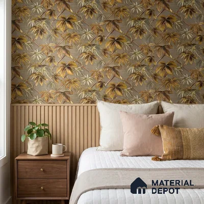WP-1412 | 9.5 Meter x 21 Inches Tropical Look Wallpaper - 54 Sq. Ft.  | Minimum 15% wastage during installation