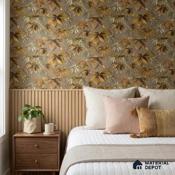 WP-1412 | 9.5 Meter x 21 Inches Tropical Look Wallpaper - 54 Sq. Ft.  | Minimum 15% wastage during installation