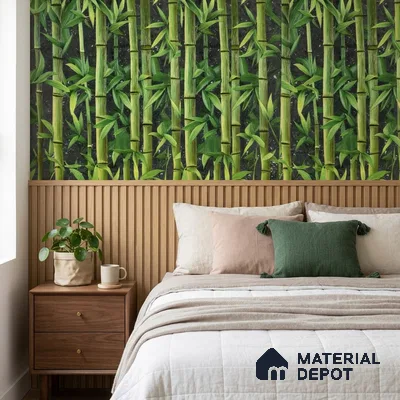 WP-1420 | 9.5 Meter x 21 Inches Tropical Look Wallpaper - 54 Sq. Ft.  | Minimum 15% wastage during installation