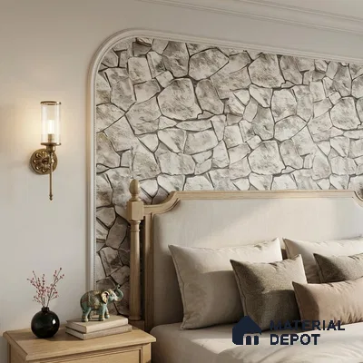 WP-1422 | 9.5 Meter x 21 Inches Stone Look Wallpaper - 54 Sq. Ft.  | Minimum 15% wastage during installation