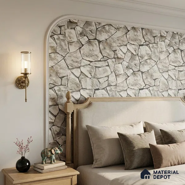 WP-1422 | 9.5 Meter x 21 Inches Stone Look Wallpaper - 54 Sq. Ft.  | Minimum 15% wastage during installation