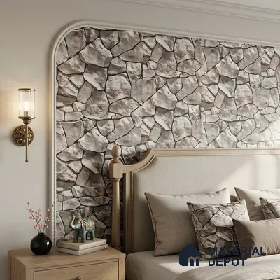 WP-1424 | 9.5 Meter x 21 Inches Stone Look Wallpaper - 54 Sq. Ft.  | Minimum 15% wastage during installation