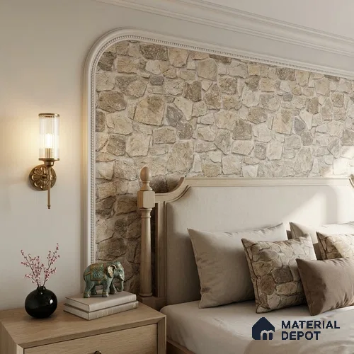 WP-1421 | 9.5 Meter x 21 Inches Stone Look Wallpaper - 54 Sq. Ft. | Minimum 15% wastage during installation