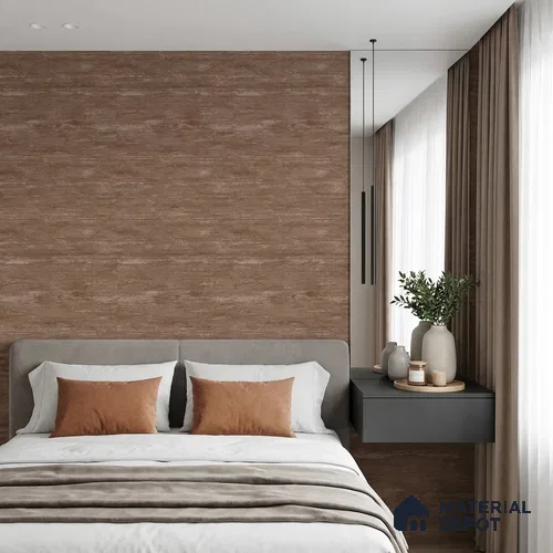 ST031020 | Brown Streaked Grain Textured Wallpaper - 10.05 Meter x 20.86 Inches, 57.33 Sq. Ft.
