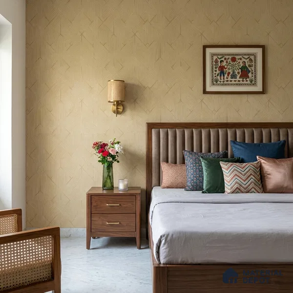 8007 | 10 Meter x 21 Inches Geometric Look Wallpaper - 57.41 Sq. Ft.