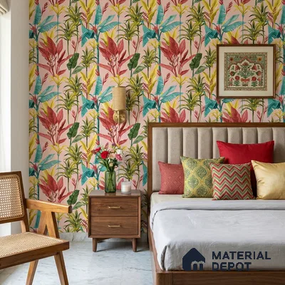 8010 | 10 Meter x 21 Inches Florals Look Wallpaper - 57.41 Sq. Ft.