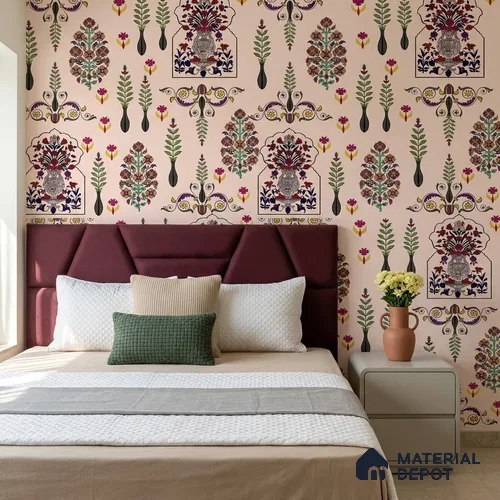 8021 | 10 Meter x 21 Inches Indian Look Wallpaper - 57.41 Sq. Ft.