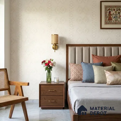 8026 | 10 Meter x 21 Inches Patterned Look Wallpaper - 57.41 Sq. Ft.