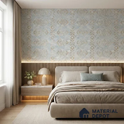 8028 | 10 Meter x 21 Inches Patterned Look Wallpaper - 57.41 Sq. Ft.