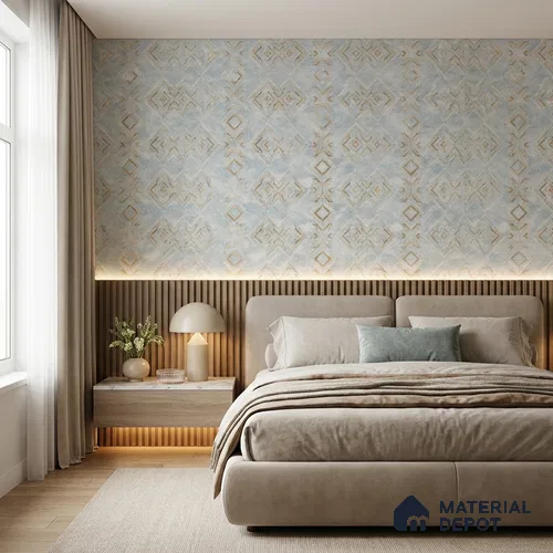 8028 | 10 Meter x 21 Inches Patterned Look Wallpaper - 57.41 Sq. Ft.