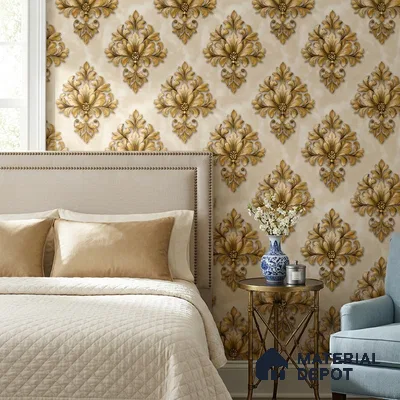 8029 | 10 Meter x 21 Inches Florals Look Wallpaper - 57.41 Sq. Ft.