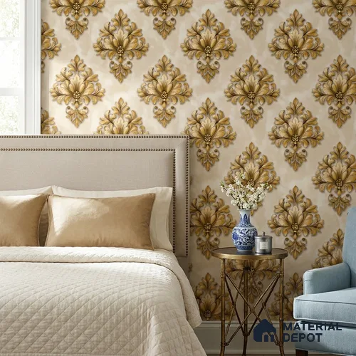 8029 | 10 Meter x 21 Inches Florals Look Wallpaper - 57.41 Sq. Ft.