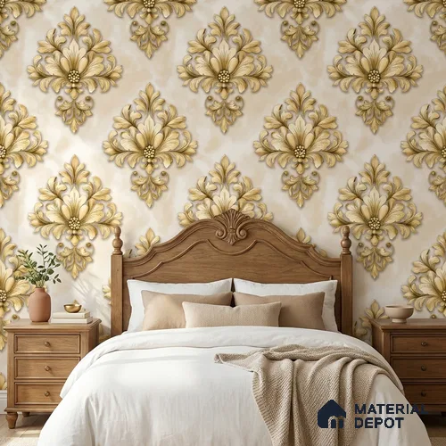 8031 | 10 Meter x 21 Inches Florals Look Wallpaper - 57.41 Sq. Ft.