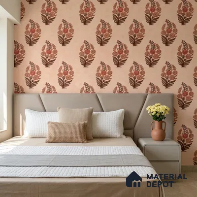 8034 | 10 Meter x 21 Inches Patterned Look Wallpaper - 57.41 Sq. Ft.