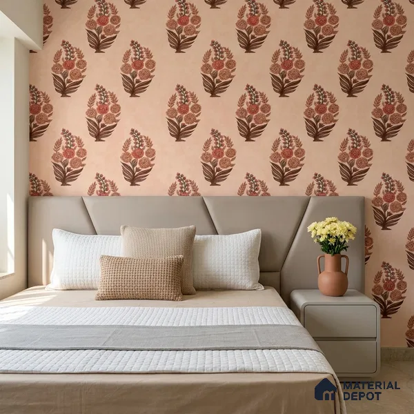 8034 | 10 Meter x 21 Inches Patterned Look Wallpaper - 57.41 Sq. Ft.