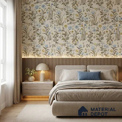 8038 | 10 Meter x 21 Inches Florals Look Wallpaper - 57.41 Sq. Ft.