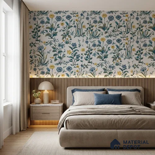 8039 | 10 Meter x 21 Inches Florals Look Wallpaper - 57.41 Sq. Ft.